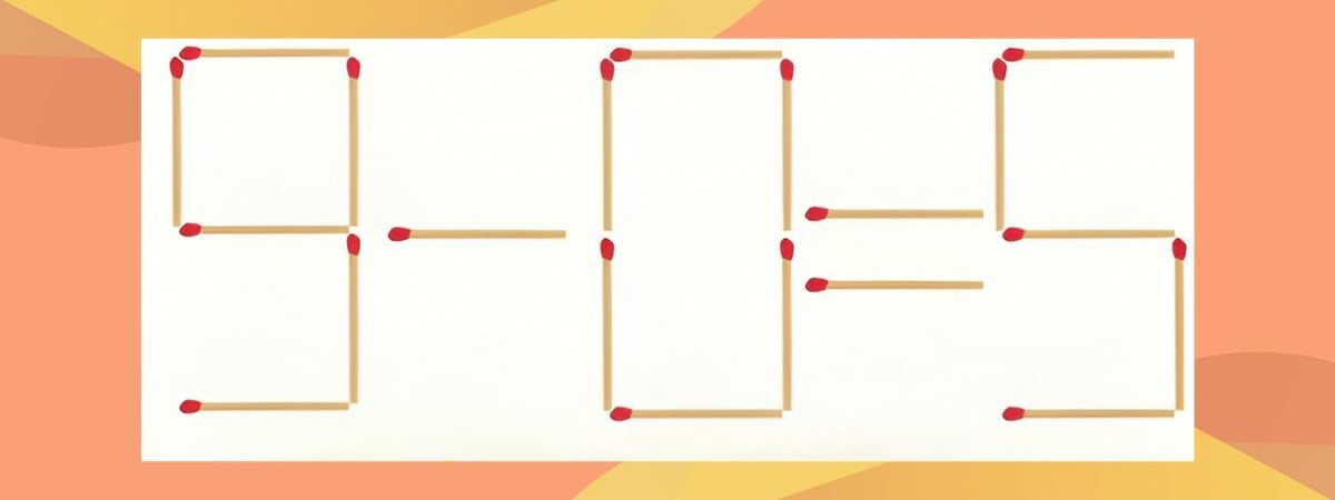 Головоломка для самых сообразительных. Переместите одну спичку, чтобы исправить задачу — Фото