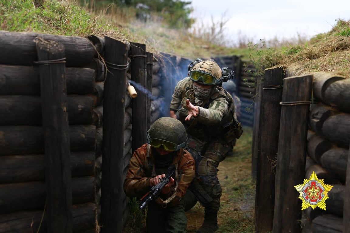 На Кобринском укрепрайоне проходят занятия по боевой подготовке