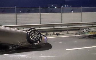 В Бресте на Западном обходе BMW оказался на крыше. Стали известны подробности ДТП