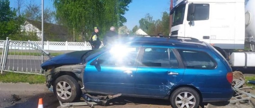 Авария на улице Лейтенанта Рябцева в Бресте