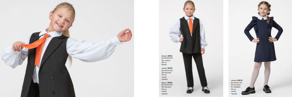 Минобразования показало каталог школьной одежды
