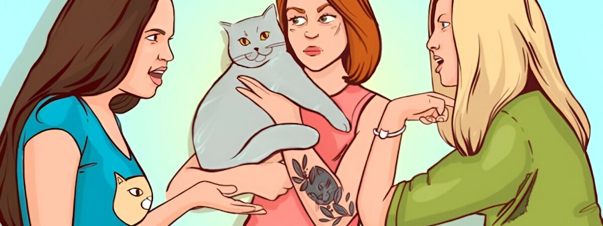 Кто из девушек лжёт? Только настоящие следователи определят хозяйку кошки за 12 секунд — Фото