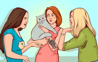 Кто из девушек лжёт? Только настоящие следователи определят хозяйку кошки за 12 секунд — Фото