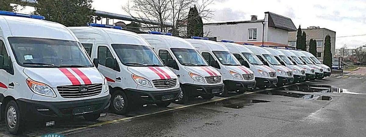 Подарок к Новому году — медучреждения Гродненской области получили новые «скорые»