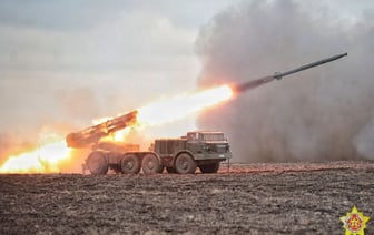 Запуск ракет и выстрелы артиллерии. Минобороны Беларуси показало фото с лагерного сбора подразделений ВС — Фото