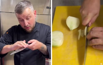 Смажьте нож этим, чтобы не плакать при нарезке лука. Шеф-повар показал хитрый трюк — Полезно