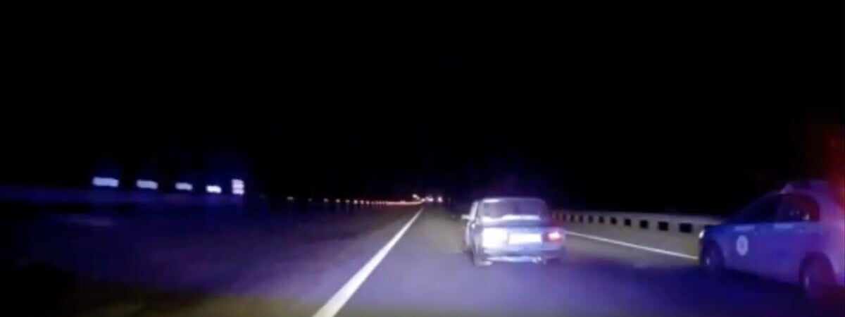 В Жлобине ГАИ со стрельбой преследовала и задержала бесправника — Видео