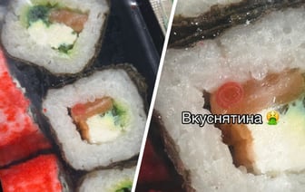 «Я думала, это добавка» — В TikTok показали «живых глистов» в суши из витебского магазина. Комментаторы поспорили — Фото