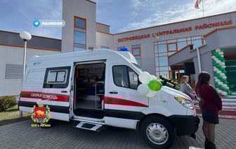 В Островце на дежурство медикам поступил новый реанимобиль