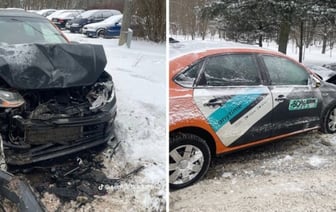 Белорусская девушка получила штраф за аварию на каршеринге