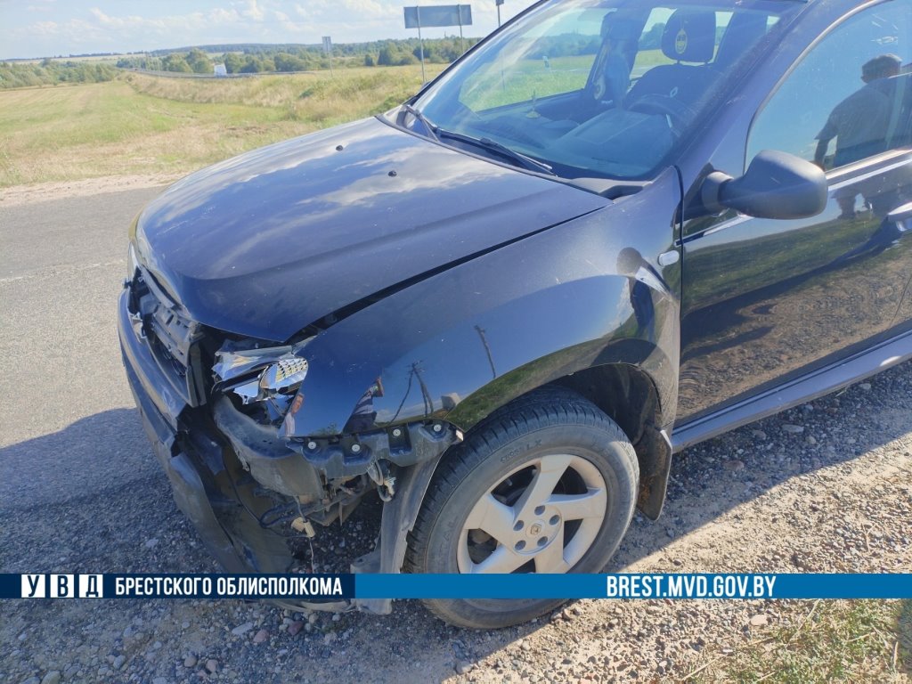 В Каменецком районе перевернулся автомобиль - подробности