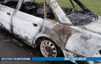 У жителя Бреста загорелась Audi