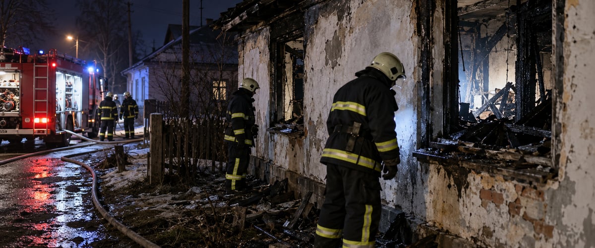 В Красносельском произошел пожар в неэксплуатируемом здании