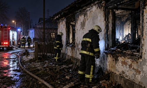 В Красносельском произошел пожар в неэксплуатируемом здании