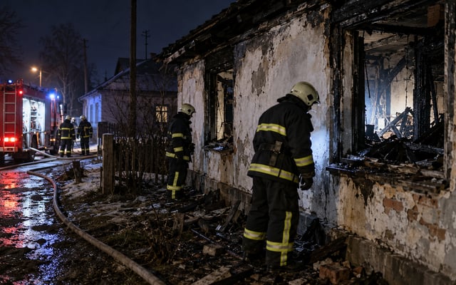 В Красносельском произошел пожар в неэксплуатируемом здании