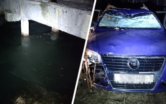В Лунинецком районе машина упала в канал — погибла 17-летняя пассажирка — Фото