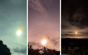 В небе над Филиппинами сняли на видео горящий метровый астероид 2024 RW1 — Видео