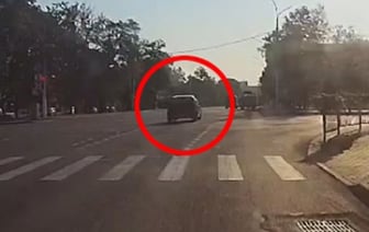 В Бресте водитель сбила велосипедистку - видео