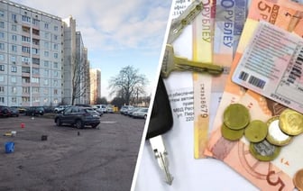 ГАИ пригрозила белорусам штрафом в 210 рублей за «бронирование» мест на парковках во дворах — Фото