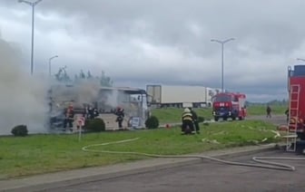 Пожар в автобусе с детьми на трассе М1