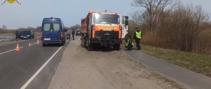 Инспектора ГАИ насмерть задавил грузовик под Пинском