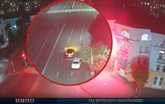 ГАИ показала, за какой маневр таксиста в Орше лишили прав на 2 года и дали штраф 600 рублей — Видео