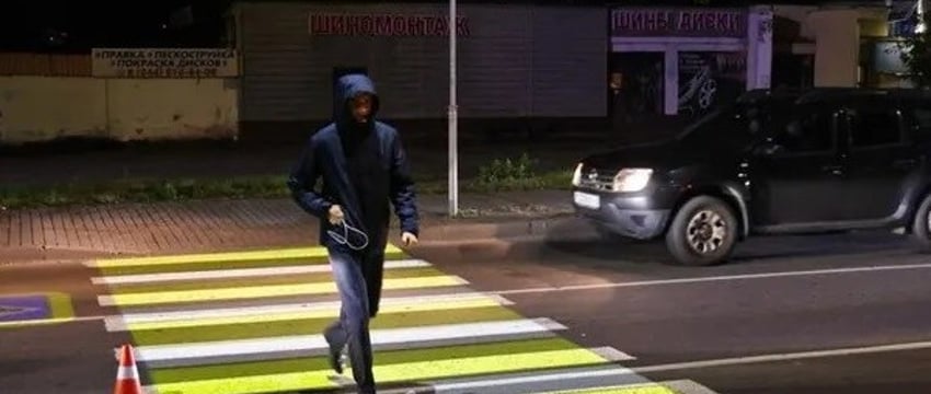 Гомель удивляет: посмотрите, какой пешеходный переход там появился