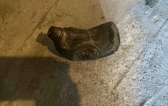 В Гродно дети нашли на даче бутылку с растворителем и подожгли ее