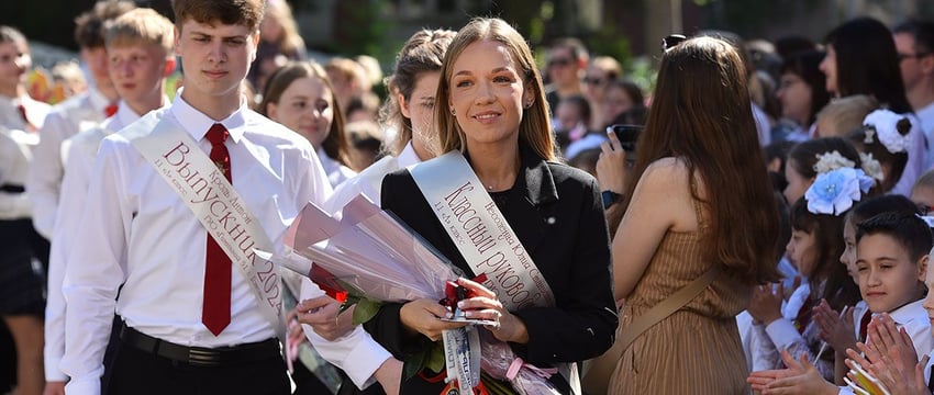 Последний звонок в гимназии Гомеля