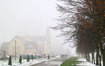 Аномальный туман над Витебском. Фото