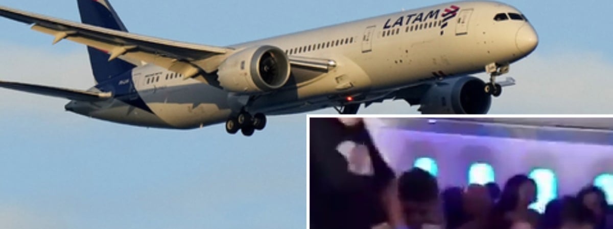 Что происходило внутри пикирующего Boeing 787? В сети появилось видео снятое пассажиром — Видео