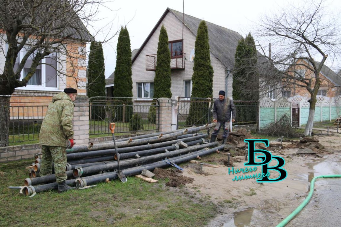 В Тельмах-1 строится система водоотведения