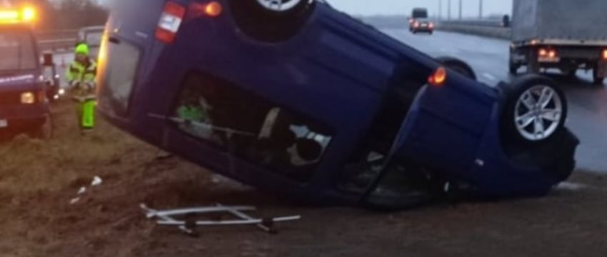 Житель Бреста перевернулся на Volkswagen