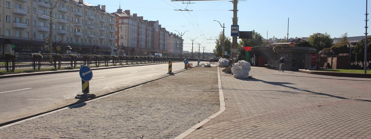 В Гродно на Советской площади открывают остановку