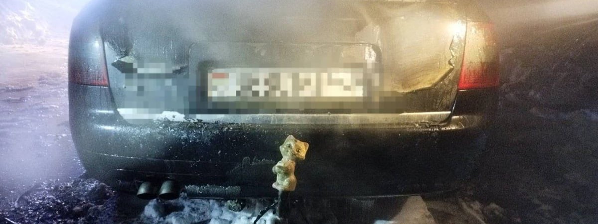 В Лиде горел автомобиль — все из-за короткого замыкания