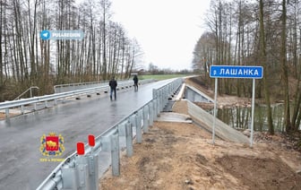 Под Гродно восстановили мост, который летом смыло ливнями