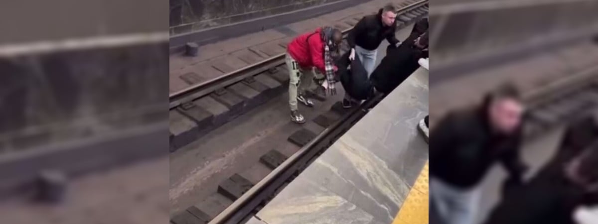 На станции метро «Немига» мужчина упал на рельсы — Видео