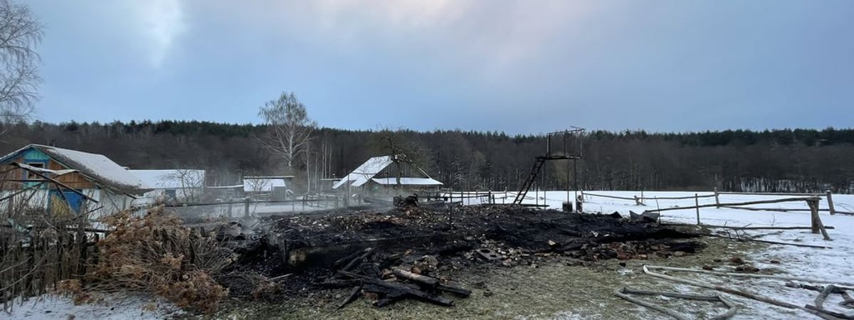 В Кореличском районе дотла сгорел жилой дом, погибли двое пенсионеров