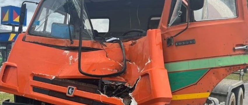 Две бетономешалки столкнулись в Барановичах