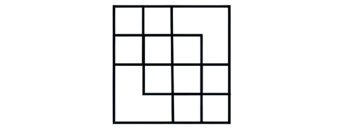 Сколько квадратов на картинке? Только самые умные найдут все с первого раза