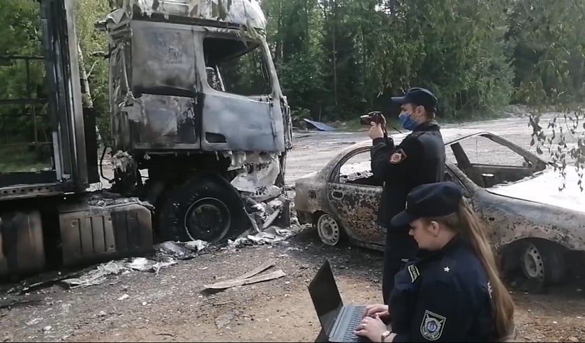 Следователи выяснили, почему сгорел склад с химической продукцией в Колодищах