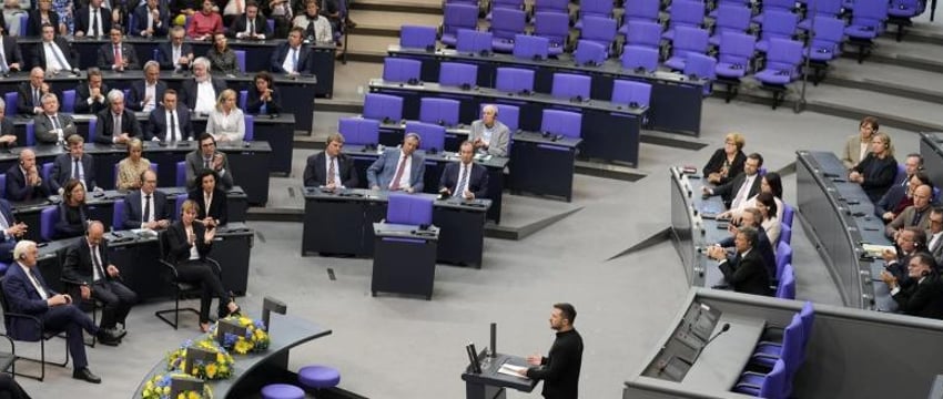 Две партии бойкотировали выступление Зеленского в Бундестаге