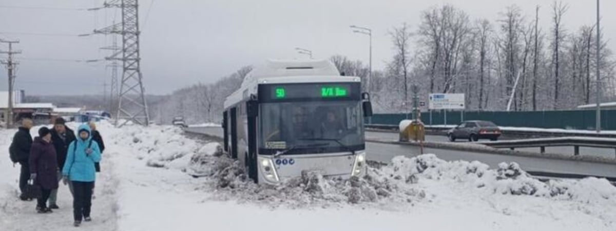 У нового пассажирского автобуса МАЗ в Самаре отказали тормоза