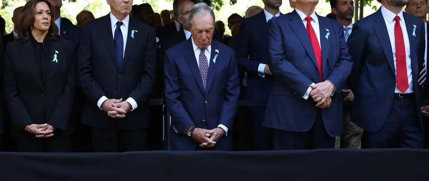 После нескольких часов бурных дебатов Трамп и Камала Харрис посетили мемориал жертвам 11 сентября