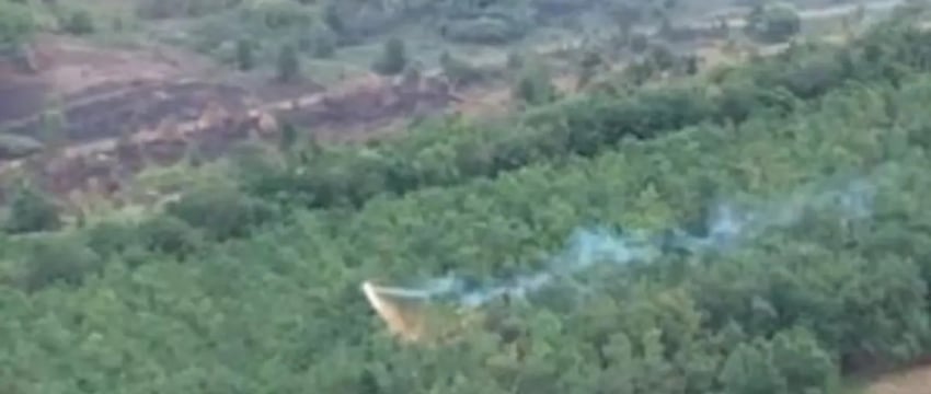 Видео: украинский беспилотник "Дракон" проливает расплавленный металл на российские позиции