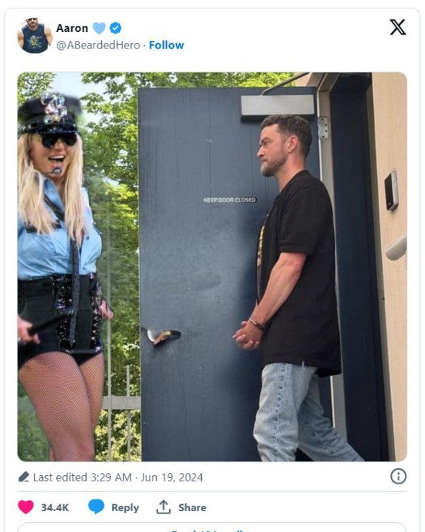 После ареста Тимберлейка соцсети наводнились мемами