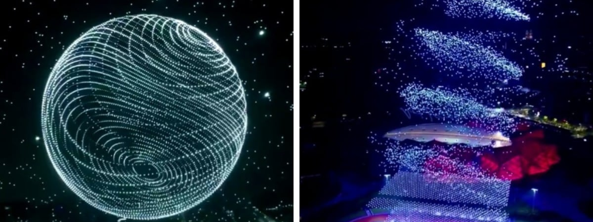 «Мог бы смотреть на это часами» — Китайское шоу дронов установило сразу несколько мировых рекордов — Видео