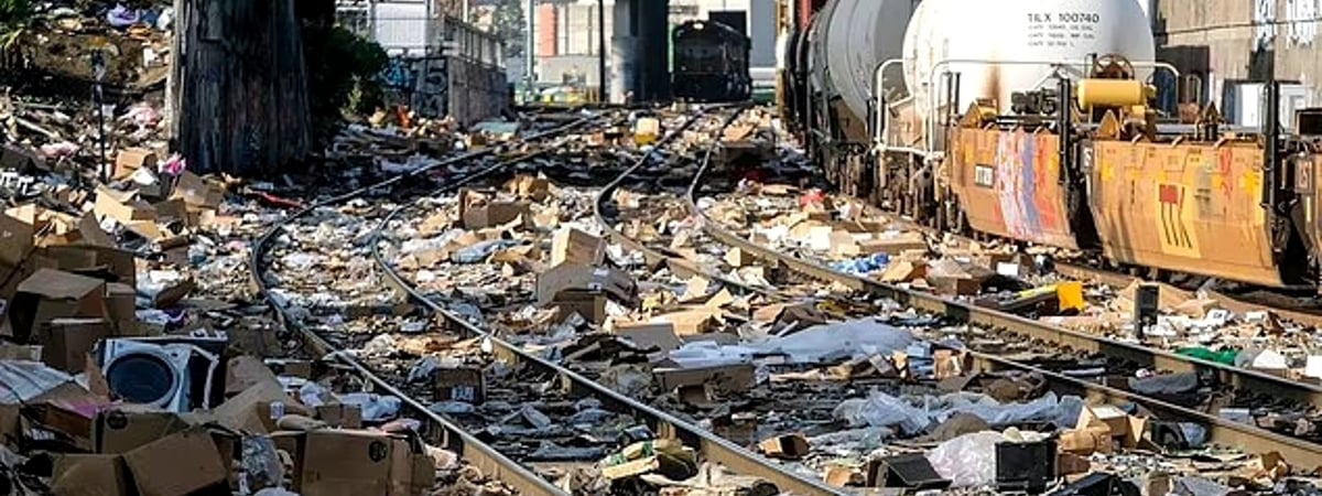 В США снова вошли в моду ограбления поездов. Как так вышло? — Видео