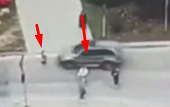 Водитель BMW 8-летнюю девочку — это попало на видео