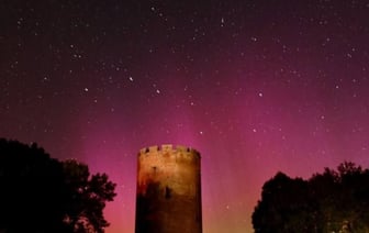 Северное сияние над Каменцем - красивые фото
